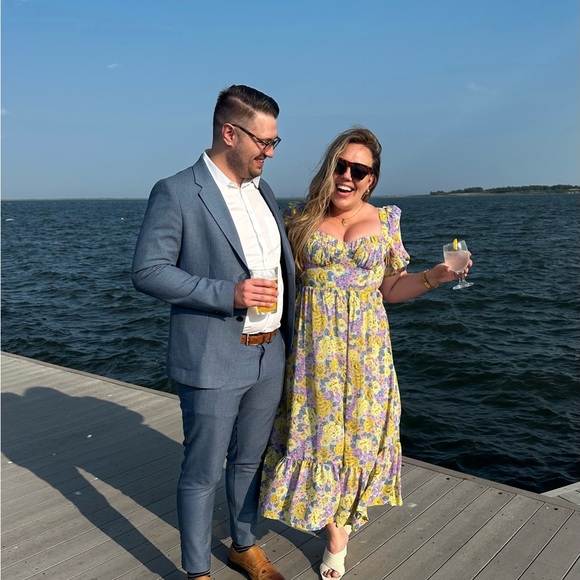 ASTR the Label- Floral Sweetheart Neck Midi Dress - Picture 3 of 5